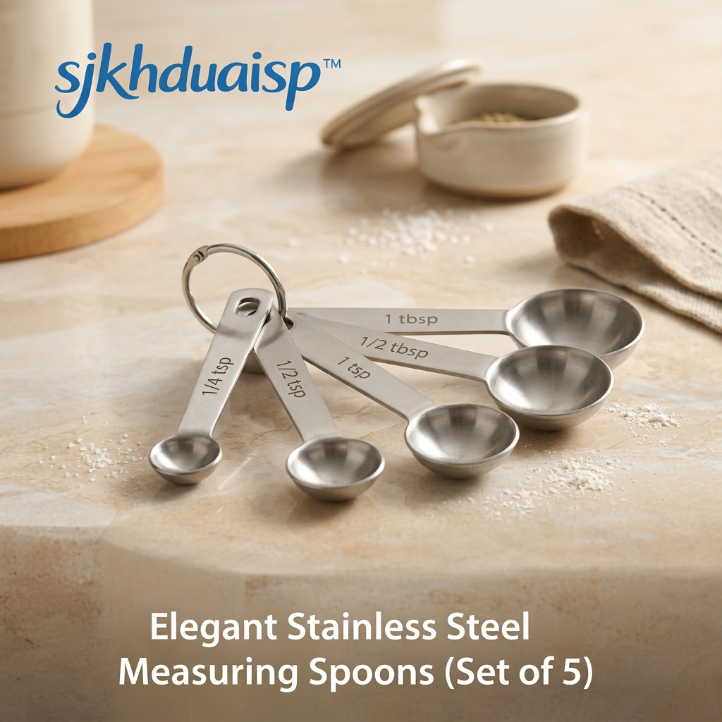 Stainless Steel Measuring Spoons Set β Precision Tools for Baking and Cooking