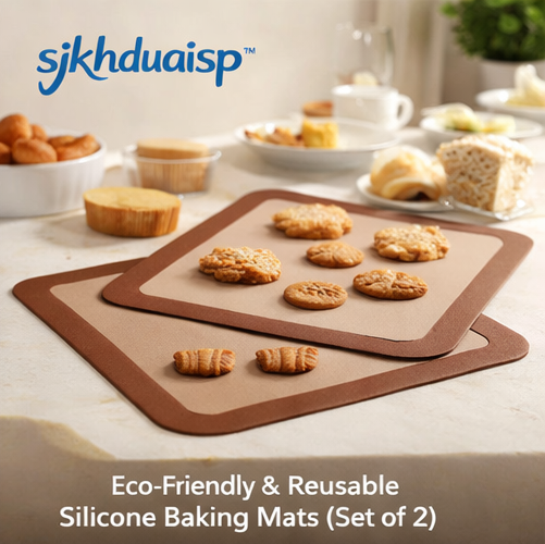 Non-Stick Silicone Baking Mats Set – Perfect for Easy Baking, Eco-Friendly & Reusable